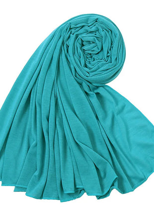 Hot Muslim Fashion Woman Soft Hijabs Scarf Shawl Plain Cotton Jersey Scarves Turban Women Long Shawls Head Wrap Headband Abaya