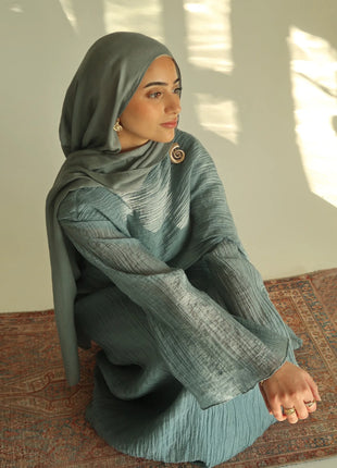 Two Piece Middle East Muslim Cardigan Set for Women Ramadan Eid Dubai Modest Abaya Dress Elegant Islam Solid Turkey Robe Outfit