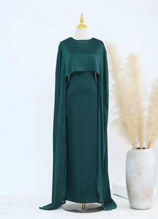 Ramadan 2 Piece Muslim Women Set Dubai Modest Abaya Islam Abayas Femme Elegant Arabic Clothing Fashion Turkey Solid Outfit 2025