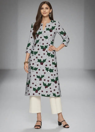 Muslim Women Kurt Fashionable And Elegant Straight Tube Casual Peacock Pattern New Comfortable Dress Islamitische Dames Kleding