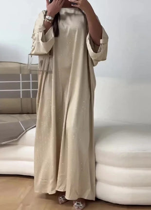 2024 Luxury Dubai Abaya Dress for Muslim Women Ramadan Eid Saudi Arabia Party Jalabiya Clothing Islamic Turkey Modest Long Robe