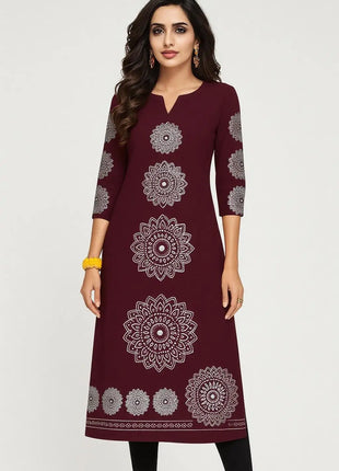 Kurt Women's Fashionable Dress With Straight Tube Casual Round Neck Design And Various Vacation Styles Kurdische Kleider