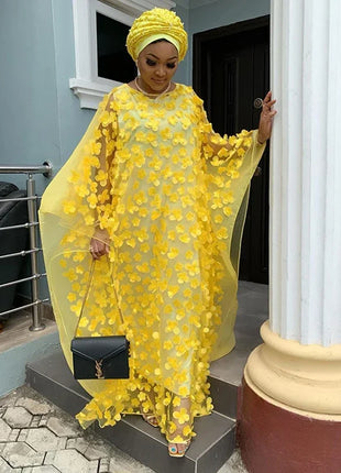 Velvet African Dresses for Women Evening Party Dress Dashiki Africa Clothing Long Robe Dubai Moroccan Flare Sleeve Nigeria Gown