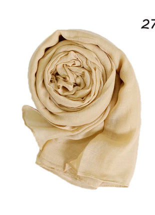 Shimmer Glitter Cotton Viscose Hijab Scarves For Women Muslim Long Shawls Headscarf Wraps Solid Headbands Stole Bufandas Turbans