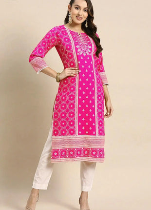 Muslim Dress Kurt Women's Fashionable Elegant Straight Tube National Style Pattern Noble Skirt Slit Hem Abito Donna Musulmana