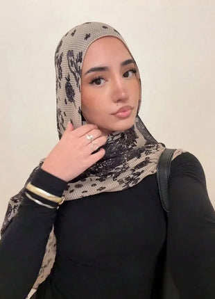 Ramadan Muslim Hijabs Women Solid Gradient Scarves Shawl Luxury Eid Watercolour Hijab Wrap Islam Turban Female Party Headscarf