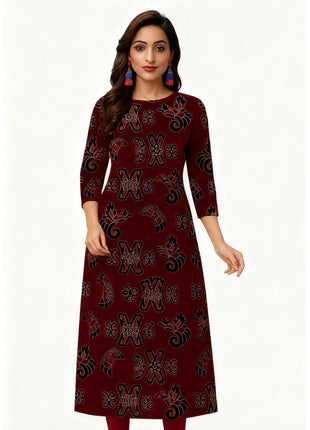 Women's Kurt Fashionable And Elegant Muslim Kurtta Straight Tube Casual Comfortable Dress 2026 Abito Donna Musulmana Slit hem
