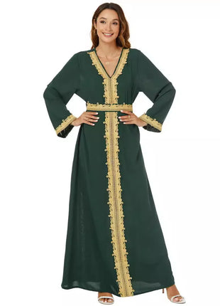 Party Dress Ramadan Long Robe Muslim Vestidos Sashes Abaya Dubai Arabic Morocco Jalabiya Eid Women Dresses Modest Saudi Abayas