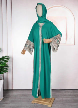 2026 Eid Mubarak Dubai Abayas Muslim Women Long Sleeve Dress Party Evening Gown Caftan Marocain Turkish Islamic Clothing Boubou