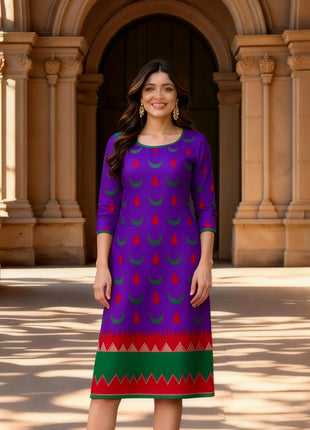 Muslim 2026 Kurt Christmas Women's Casual Fashion Comfortable Dress 2026 Slit hem Straight Tube Casual Ethnic Arabian Dress