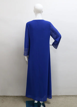 Eid Women Two Piece Set Hijab Party Dress Muslim Abaya Diamond Scarf Dresses Vestidos Mujer Kaftan Abayas Robe Elegant 2026