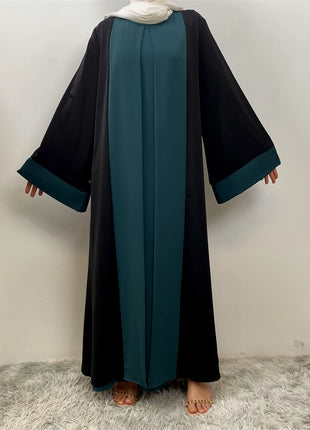 Ramadan Eid Muslim Abaya Dubai Luxury Splicing Fake Two Pieces Abayas For Women Kaftan Modest Dress Islam Caftan Marocain Femme