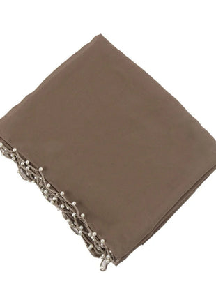 Pearls Beading Chiffon Hijab Scarf Woman Muslim Hijab Sweet Girl Hair/Headband Long Wraps Islam Turban Malaysian Headscarf