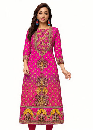 Muslim 2026 Women's Kurt Fashionable And Elegant Straight Tube Casual Kurtta Peacock Pattern Comfortable Dress Slit hem Abaya