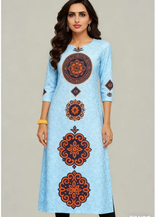 National style Kurt Women's Fashion Comfortable Long Sleeve Straight Casual Ethnic Peacock Pattern Robe Musulman Femme