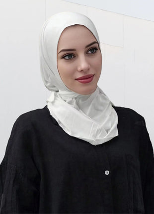 Modal Cotton Jersey Hijab Scarf Long Muslim Shawl Plain Soft Turban Tie Head Wraps For Women Africa Headband