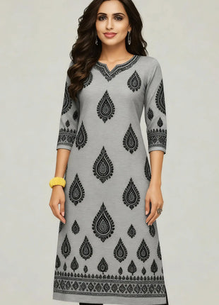 Muslim Kurtta Casual Dress Middle Eastern Straight Casual Ethnic Slit hem Mandarin Peacock National Style Caftan Turkish Abaya