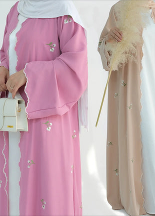 Eid Muslim Abaya for Women Embroidery Cardigan Dresses Abayas Ramadan Morocco Dubai Jalabiya Kaftan Vestidos Arab Long Robe 2025