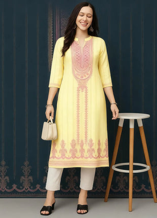 Muslim Kurtta Women's Casual Fashion Dress National style Straight Tube Casual Ethnic Flower Kaftan Moroccan Women Robe