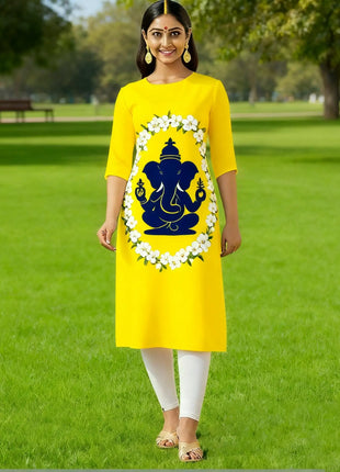 Muslim Dress Kurt Women's Fashionable And Elegant Slit hem Straight Tube Casual Kurtta Pattern Islamic Clothing For Women