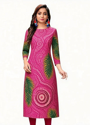 Muslim Dress Kurtta Women Fashionable Elegant National Style Straight Tube Casual Slit hem Colorful Elephant Peacock Pattern