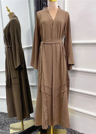 Kaftan Dubai 2024 Luxury Long Loose Muslim Ramadan Open Abaya Evening Dresses Women's Prayer Garment Femme Musulmane Vestidos