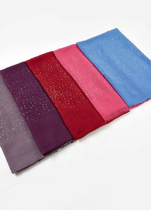 Cotton Linen Hijabs Scarf Turban Hijab Comfort Wearing Soft Paillette Shawls Fringed Muslim Fashion Women Scarves Hijab Ramadan