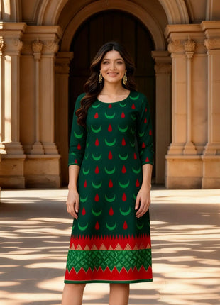 Muslim Kurtta Women's Casual Fashion Dress National style Straight Tube Casual Turkish Abaya Kaftan Moroccan Slit hem Robe