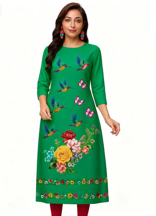 Women's Kurt Fashionable And Elegant Muslim Kurtta Straight Tube Casual Comfortable Dress 2026 Abito Donna Musulmana Slit hem