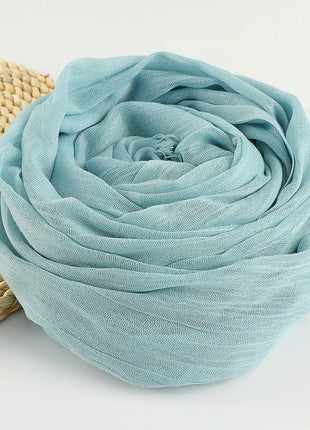 Muslim Cotton Linen Hijabs For Women Scarf Thin Plain Shawls Femme Musulman Soft Viscose Rayon Headscarf Islamic Turban Headband