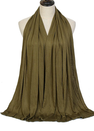 Premium Modal Cotton Jersey Hijab Scarf Muslim Long Shawl Women Plain Soft Turban Tie Head Wraps Africa Female Headband 170x60cm