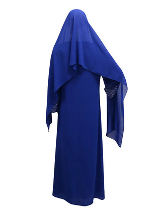 Eid Women Two Piece Set Hijab Party Dress Muslim Abaya Diamond Scarf Dresses Vestidos Mujer Kaftan Abayas Robe Elegant 2026
