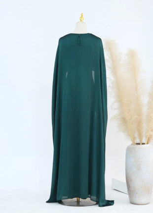 Ramadan 2 Piece Muslim Women Set Dubai Modest Abaya Islam Abayas Femme Elegant Arabic Clothing Fashion Turkey Solid Outfit 2025