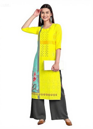 Muslim Women Kurtta Casual Fashion Dress Straight Tube Casual Ethnic Slit hem Muslim Fashion Turkish Abaya Dresse National Style