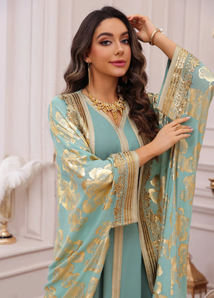 Eid Women Dress Muslim Abaya Embroidery Party Jalabiya Ramadan Long Dresses Abayas Vestidos Largos Kaftan Arab Long Robe 2025