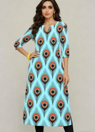 Muslim Kurtta women's Casual Fashion Dress National style Straight Tube Casual Ethnic Flower Round Neck Regular Design Sense