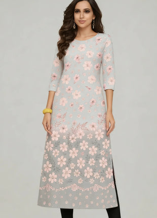 Muslim Kurt Fashionable Dress Straight Tube Casual National Style Design Abito Donna Musulmana Girls Prayer Dress Turkish Abaya