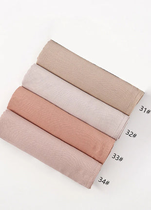 Fashion Modal Hijab Rayon Cotton Shawls Muslim Hijabs For Women Plain Scarf Big Size Headscarf Islamic Turban Headband 190*85cm