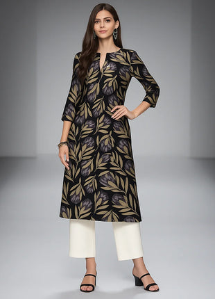Muslim Kurtta Women's Casual Fashion Dress Straight Tube Casual Ethnic Vetement Femme Musulman Kaftan Dress Moroccan Luxury