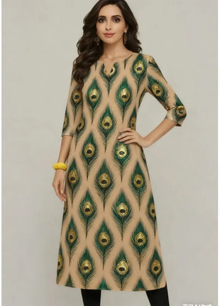 Muslim Kurtta women's Casual Fashion Dress National style Straight Tube Casual Ethnic Flower Round Neck Regular Design Sense