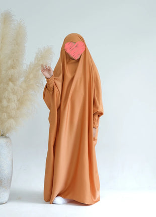 Ramadan Muslim Dress Girls Kids Prayer Garment Hijab Dress  Child Hooded Abaya Full Cover Niqab Islam Dubai Eid Robe 2023 jilbab
