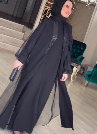 Muslim Modest Women Dress Jalabiya Vestidos Eid Ramadan Arabic Long Robe Dubai Islam Morocco Kaftan Abayas Cardigan Dresses 2024