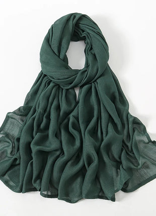 Fashion Modal Hijab Rayon Cotton Shawls Muslim Hijabs For Women Plain Scarf Big Size Headscarf Islamic Turban Headband 190*85cm