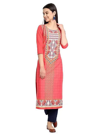 Muslim 2026 Dress Kurt Women Fashionable And Elegant National Style Straight Tube Casual Slit hem Colorful Pattern Noble Skirt