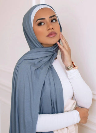 Premium Jersey Hijab Scarf For Muslim Women Turban Femme Africaine Hijabs For Woman Head Wrap Hoofddoek Headscarf Ramadan