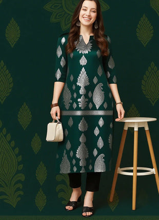 Muslim Women Kurtta Casual Dress National Style Straight Casual Ethnic Flower Mandarin Design Suitable Morocco Marokkaanse