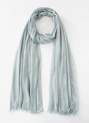 61 Colors Soft Cotton Viscose Scarf Rayon Material Muslim Hijab Mid Eastern Plain Solid Color Headscarf With Tassel