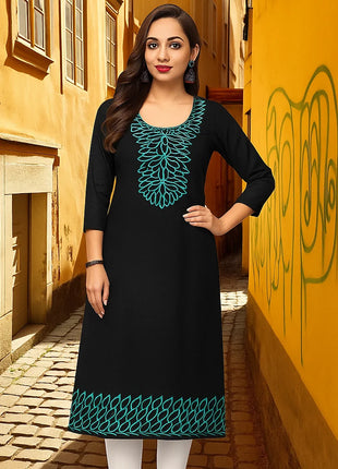 Muslim Kurtta Women Casual Fashion Dress National Style Straight Tube Casual Ethnic Abito Donna Musulmana Slit hem Turkish Abaya