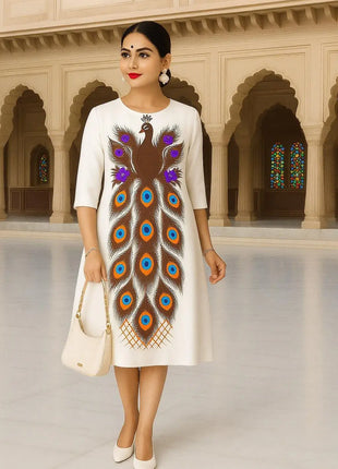 Muslim Women's Kurt Fashionable And Elegant Turkish Abaya Straight Tube Casual Kurtta Abito Donna Musulmana Girls Prayer Dress