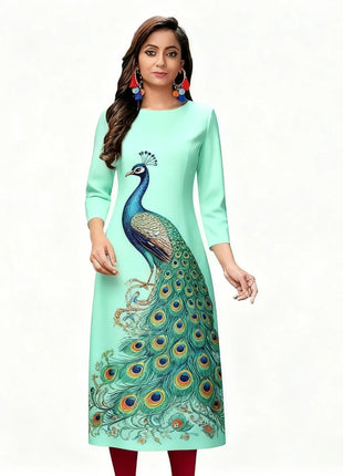 Muslim 2026 Women's Kurt Fashionable And Elegant Straight Tube Casual Kurtta Flowers Pattern Comfortable Dress Slit hem Abaya